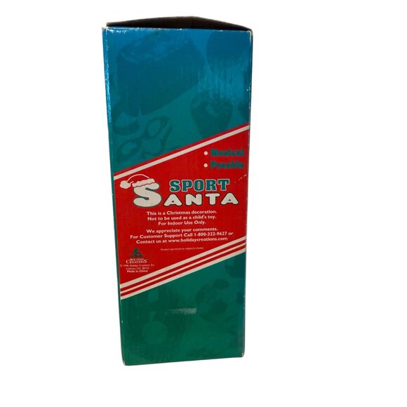 NIB Holiday Time Tennis Sport Santa Musical 1998 Christmas vintage collectable - Picture 6 of 11